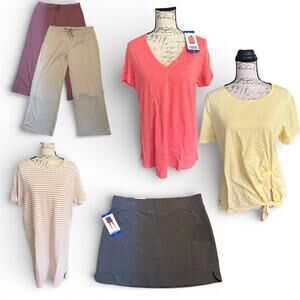Buffalo 32 Degrees Felina Nautica Shirt Skort Lounge Pants Lot Set Size Large